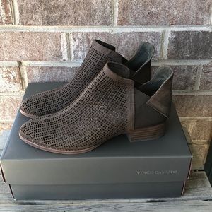 Vince Camuto Brown Ankle Boots.